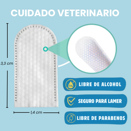 Pawtura™- Toallitas Dentales de Dedo